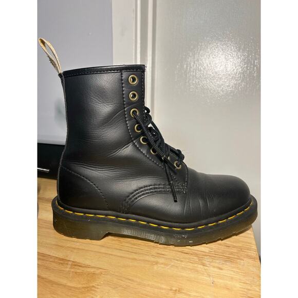 Doc Martens Vegan 1460 Felix Lace Up Boots Mens 6 Women’s 5 Grunge Chunky Oxford - Picture 8 of 13